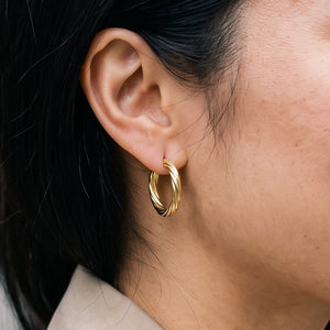 Créoles en Or Jaune 18k