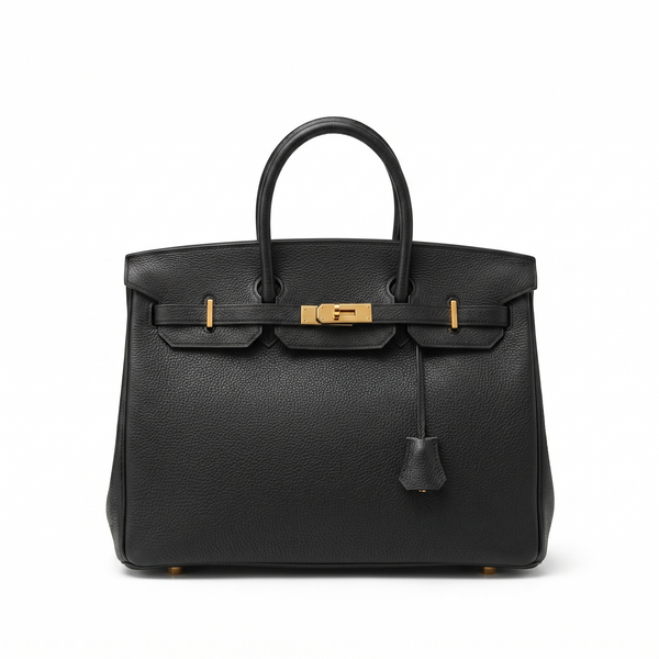 Sac à main Hermès Birkin 40 en cuir noir