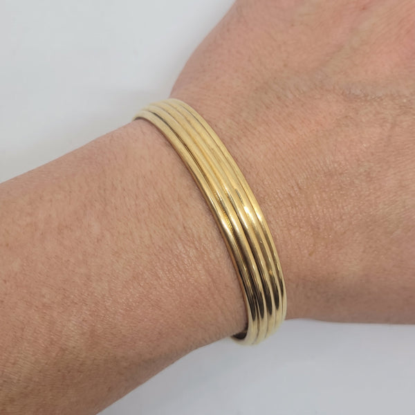 Bracelet Jonc en Or Jaune 18k