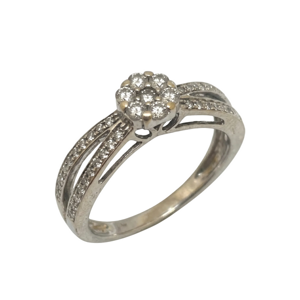 Solitaire Diamant Blanc 18 Carats avec Certificat