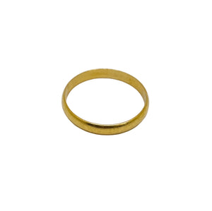 Alliance en Or Jaune 18k - Taille 67
