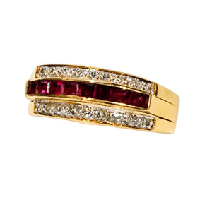 Bague Interchangeable en Or Jaune 18k Taille 53