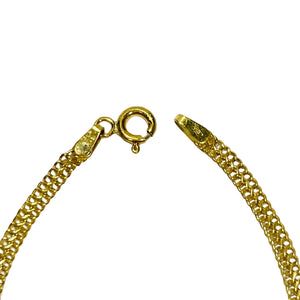 Bracelet Gourmette Double en Or Jaune 18 Carats