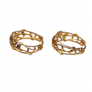 Créoles Demi-Créoles Or Jaune 18 K