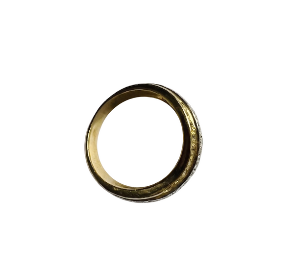 Bague 2 Ors avec Diamants