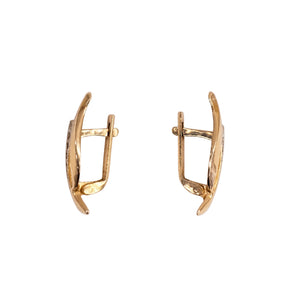 Boucles d'oreilles en Or Jaune 14k