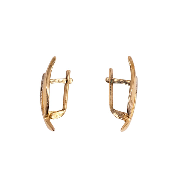 Boucles d'oreilles en Or Jaune 14k