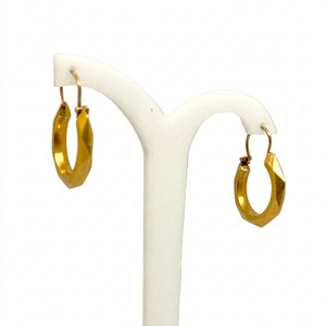 Créoles Demi Créoles en Or Jaune 18k