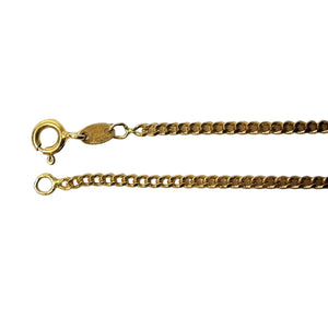 Collier Princesse en Or Jaune 18k Maille Forçat