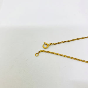 Collier Princesse en Or Jaune 18 Carats Maille Figaro