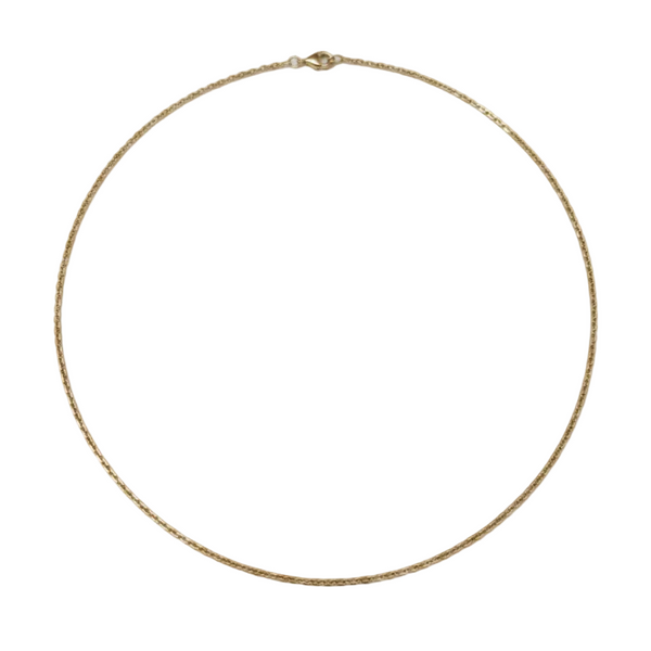 Collier Chaîne Or Jaune 18K Maille Forçat