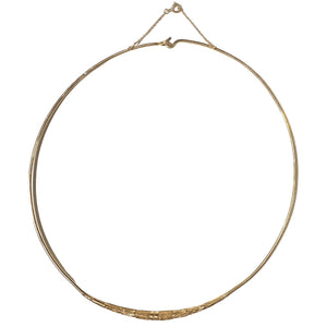 Collier Ras du Cou en Or Jaune 18k