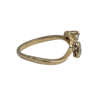 Bague en Or Blanc 18k avec Diamants et Moissanite - Taille 54