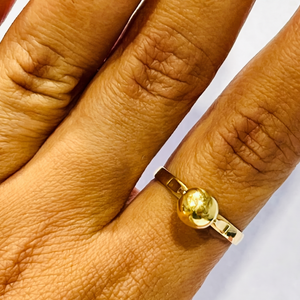 Bague en Or Jaune Tête d'Aigle 18k