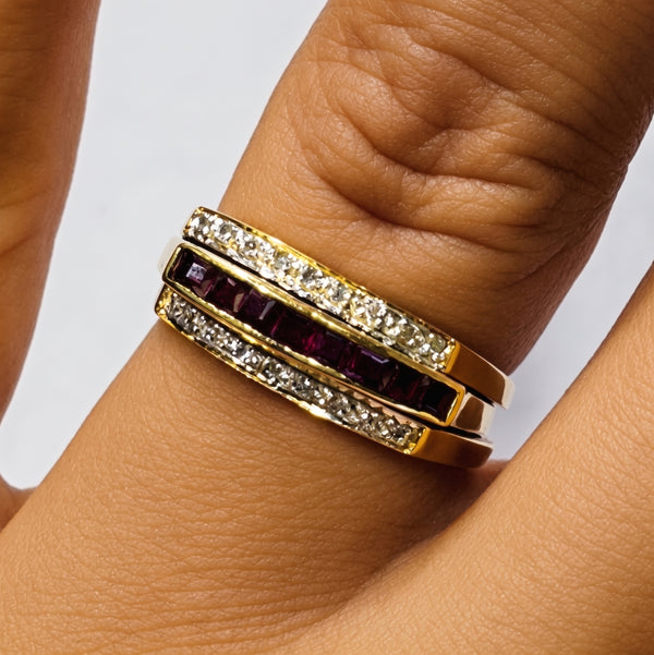 Bague Interchangeable en Or Jaune 18k Taille 53