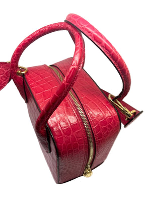 Sac à Main Lancel Alice Rose Croco avec Bandoulière