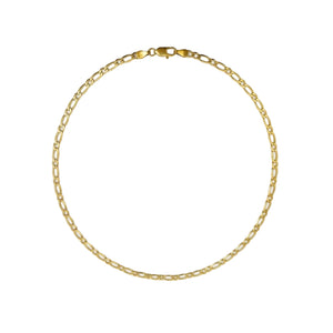 Collier Princesse en Or Jaune 18k Maille Cheval