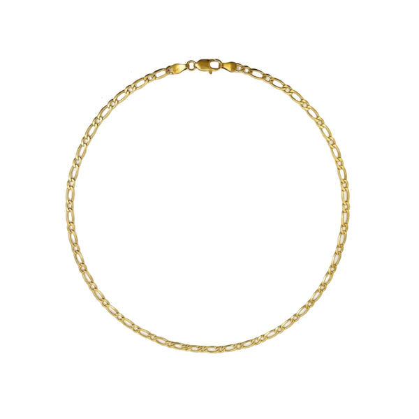 Collier Princesse en Or Jaune 18k Maille Cheval