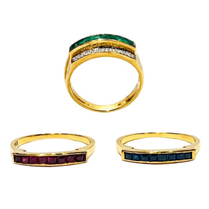 Bague Interchangeable en Or Jaune 18k Taille 53