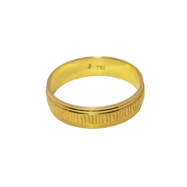 Bague en Or 18k motif traits Taille 57