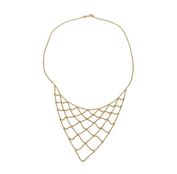 Collier Princesse Or Jaune 18 Carats Maille Fantaisie