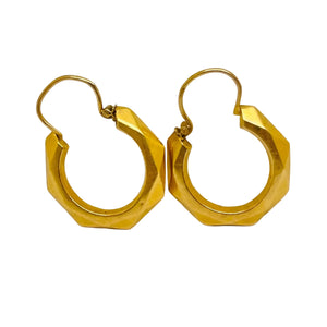 Créoles Demi Créoles en Or Jaune 18k