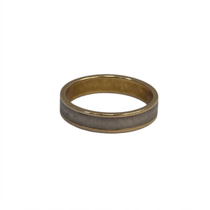 Bagues Alliance Or Jaune et Or Blanc 18k - Taille : 54