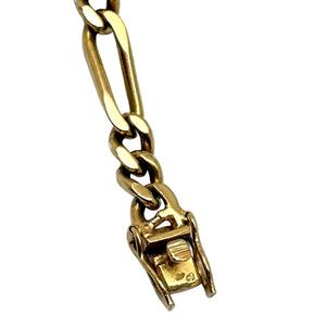 Bracelet Figaro en Or Jaune 18k