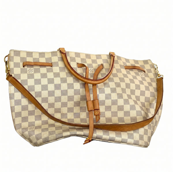 Sac Seau Girolata Damier Azur Blanc Louis Vuitton