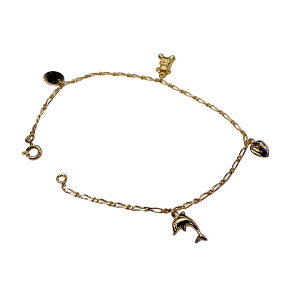 Bracelet Breloque Or Jaune 18K