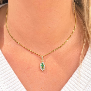 Pendentif en or jaune 18k avec Oxyde de Zirconium