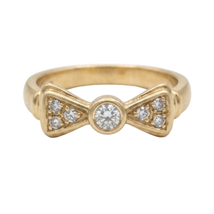 Bague en Or Jaune 18K avec Oxyde de Zirconium