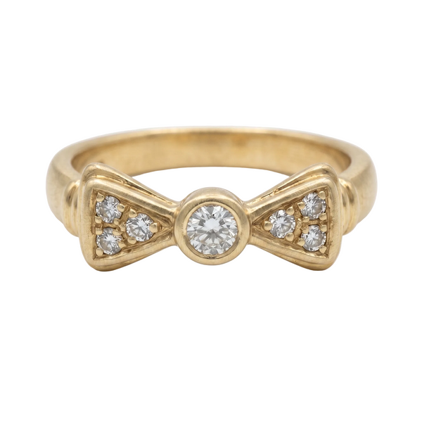 Bague en Or Jaune 18K avec Oxyde de Zirconium