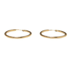 Créoles Demi Créoles en Or Jaune 18k
