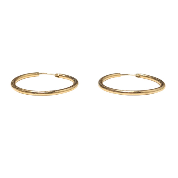 Créoles Demi Créoles en Or Jaune 18k