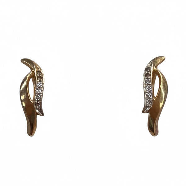 Boucles d'oreilles en Or Jaune 14k