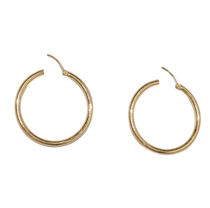 Créoles Demi Créoles en Or Jaune 18k