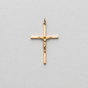 Pendentif Croix en Or Jaune 18 Carats