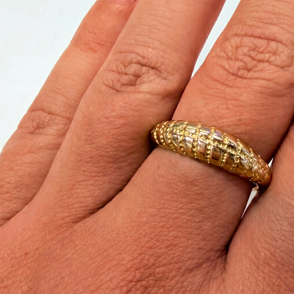 Bague en Or Jaune 18K Taille : 55