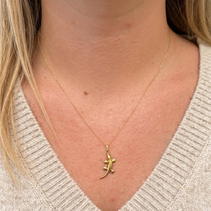 Collier Chaîne Margouillat Or Jaune 18K avec Pendentif