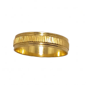 Bague en Or 18k motif traits Taille 57