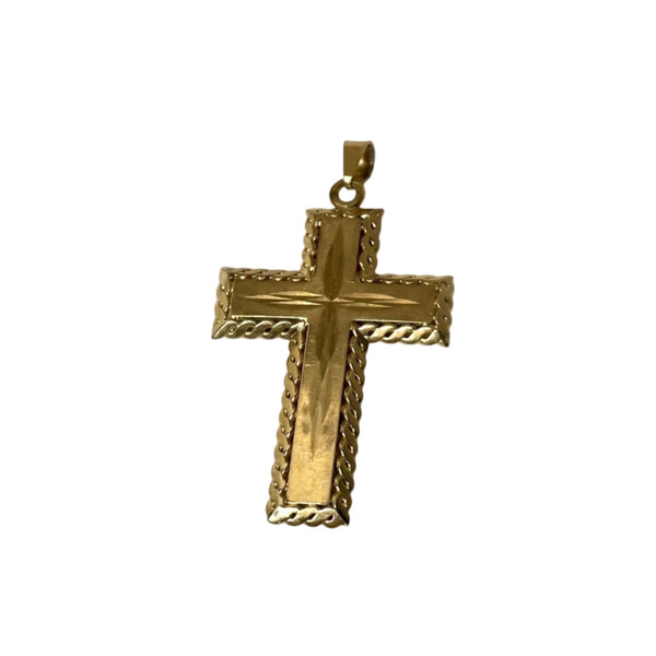 Pendentif Croix en Or Jaune 18k