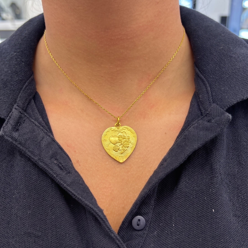 Collier Princesse en Or Jaune 24K