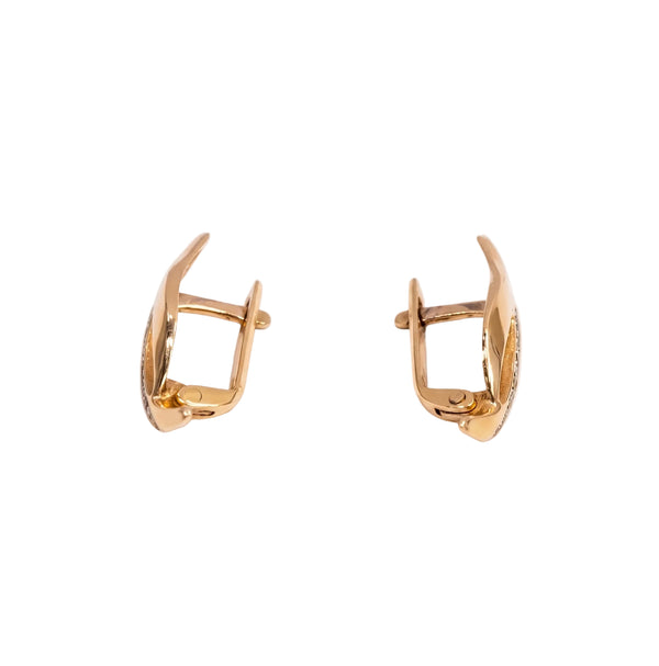 Boucles d'oreilles en Or Jaune 14k