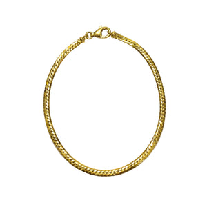 Bracelet Maillon Anglais en Or Jaune 18k