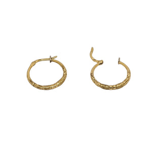 Boucles d'Oreilles Créoles Or Jaune 18 Carats