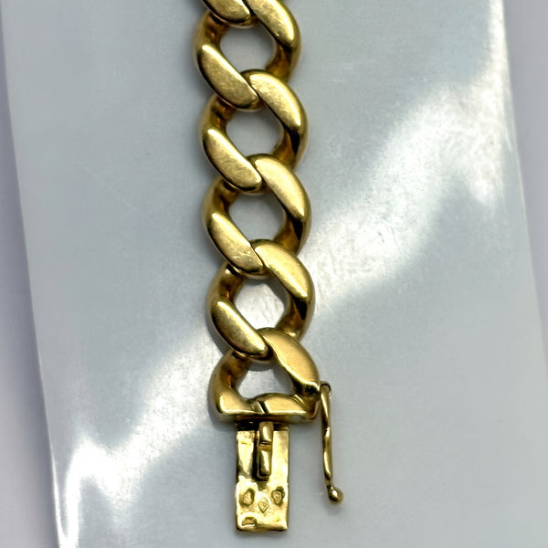 Bracelet Gourmette Or Jaune 18 Carats