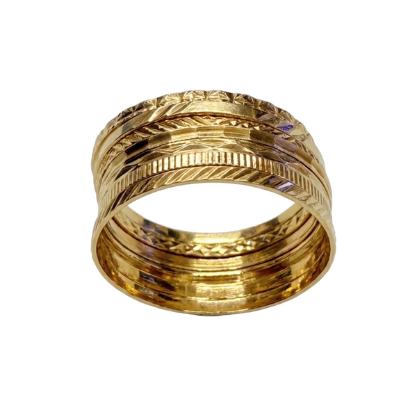 Bague Semainier en Or Jaune 18K