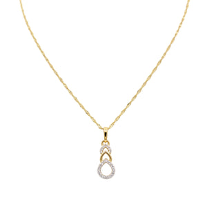Collier Princesse Torsadé en Or Jaune 18k