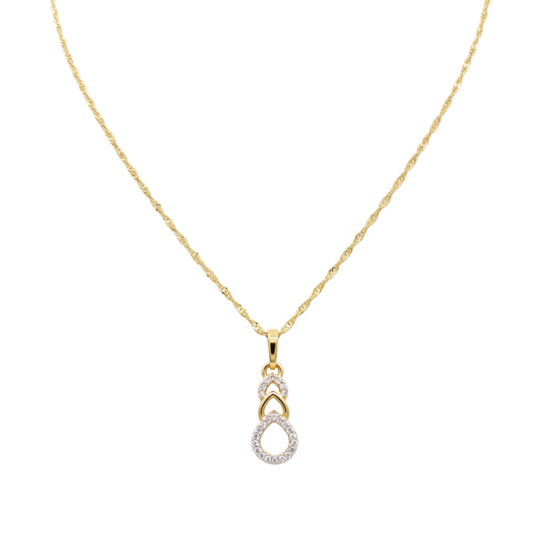 Collier Princesse Torsadé en Or Jaune 18k